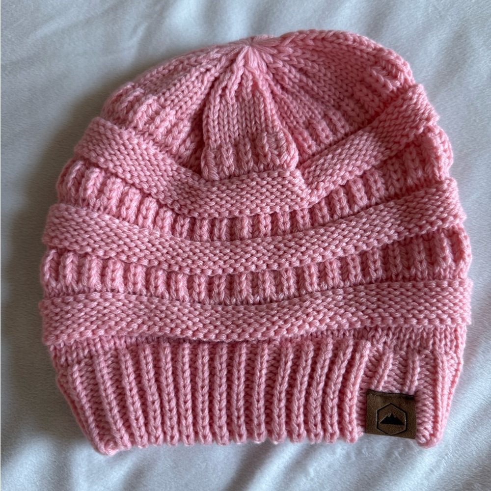 CacheAlaska Pink Knit Beanie- NWOT